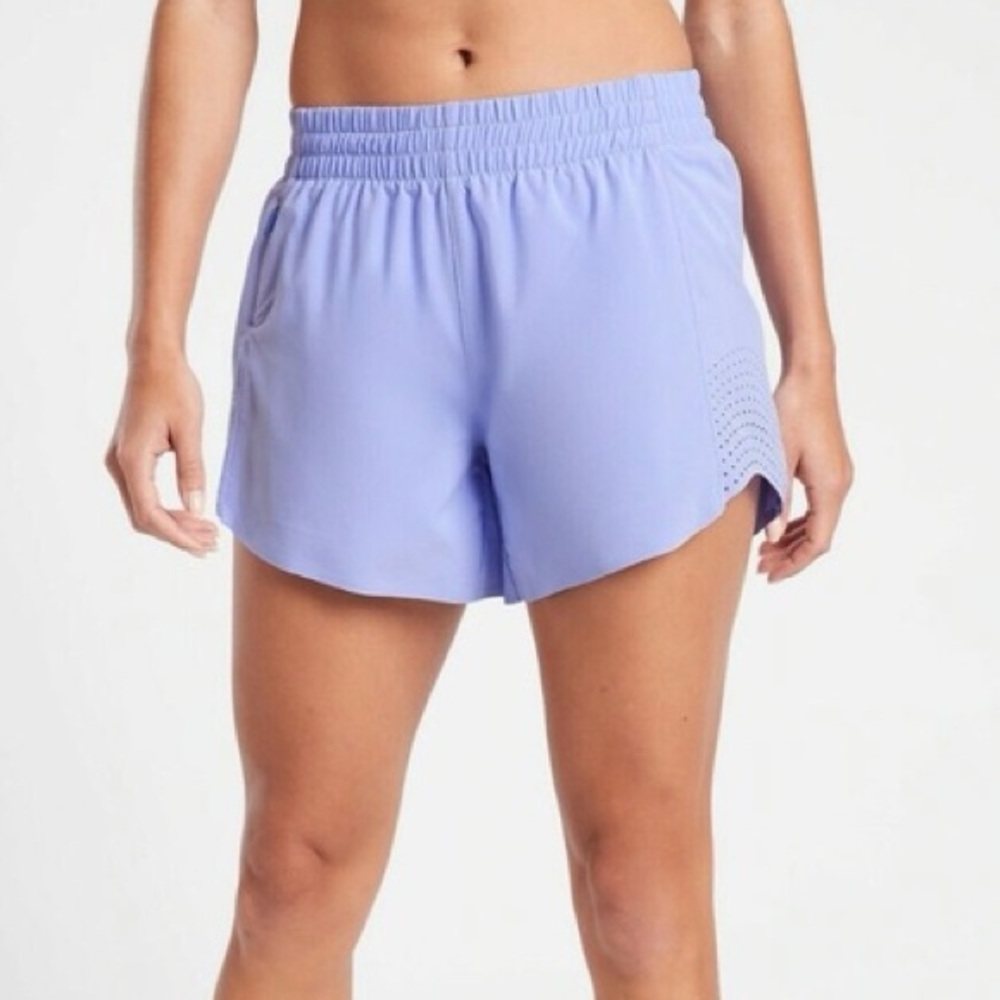 NWT Athleta Hustle 3” Shorts in Periwinkle Women’s Size 2XL Athletic Shorts